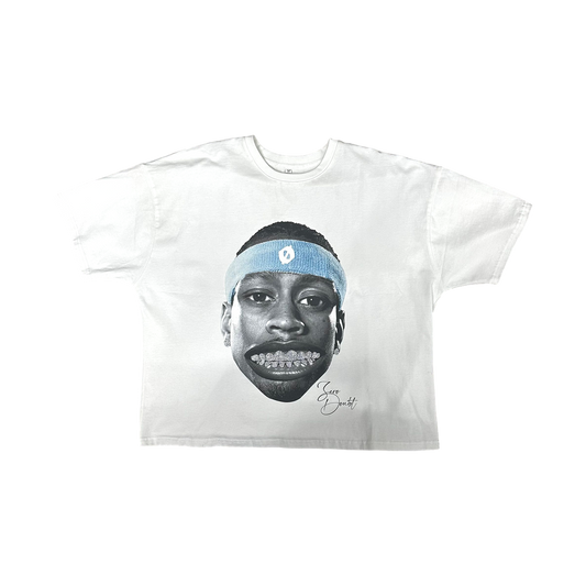 White "The Answer" Rhinestone Tee